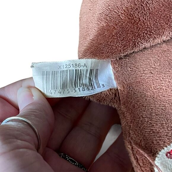 Rudolph the Red-Nosed Reindeer Kids Holiday Slippers Brown Cozy Non-Slip Winter - Picture 6 of 9